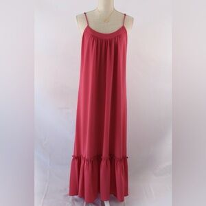 Spring Maxi Dress. Can size down. Adjustable straps. Brand new.